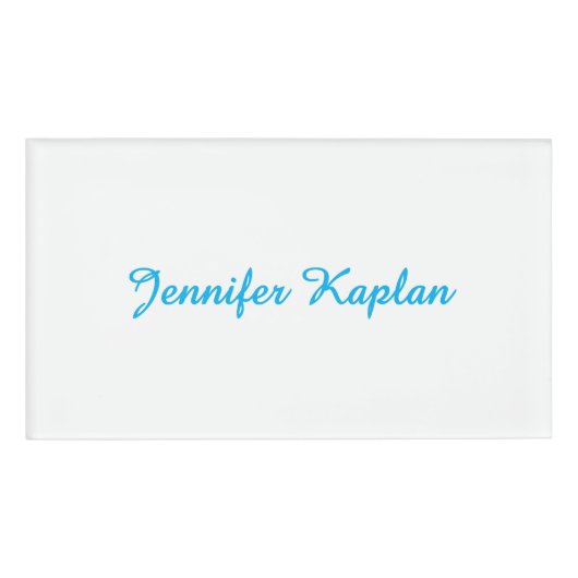 Classical Handwriting Minimalist Professional Namenschild (Vorderseite)