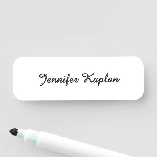 Classical Handwriting Minimalist Professional Namensschild (Beispiel)