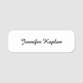 Classical Handwriting Minimalist Professional Namensschild (Vorderseite)