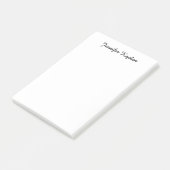 Classical Handwriting Minimalist Professional Post-it Klebezettel (angewinkelt)