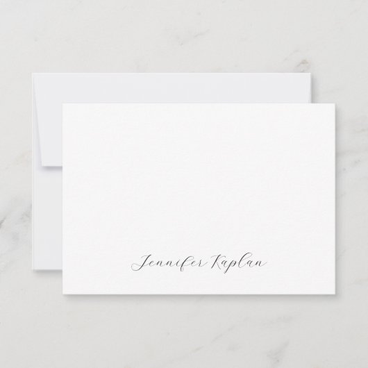 Classical Handwriting Minimalist Professional RSVP Karte (Vorderseite)