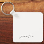 Classical Handwriting Minimalist Professional Schlüsselanhänger (Vorderseite)