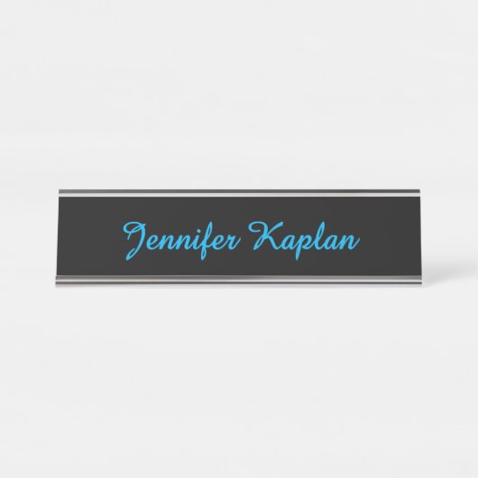 Classical Handwriting Minimalist Professional Schreibtischnamensplakette (Vorderseite )