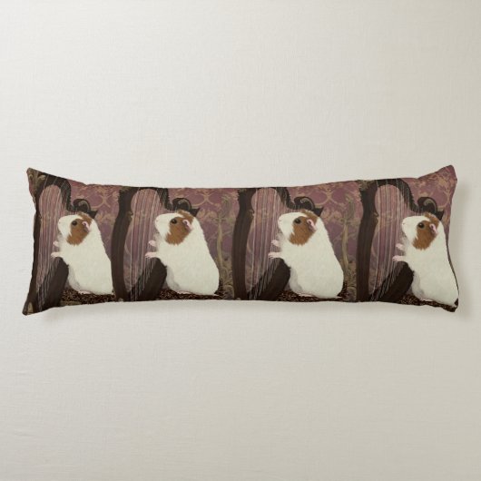 Classical Harpist Guinea Pig Body Pillow Seitenschläferkissen (Vorderseite)