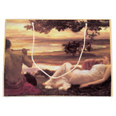Classical Idyll (von Frederic Leighton) Große Geschenktüte (Vorderseite)