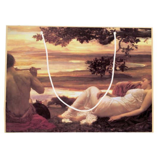 Classical Idyll (von Frederic Leighton) Große Geschenktüte (Rückseite)