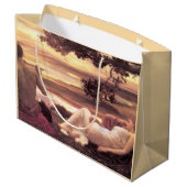 Classical Idyll (von Frederic Leighton) Große Geschenktüte (Rückseite Schrägansicht)