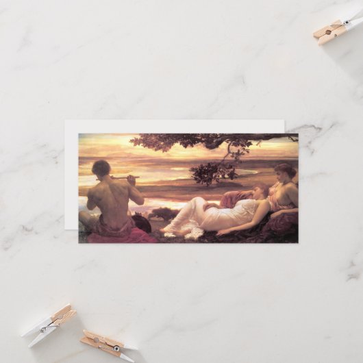 Classical Idyll (von Frederic Leighton) Karte (Vorderseite/Rückseite Beispiel)
