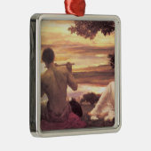 Classical Idyll (von Frederic Leighton) Ornament Aus Metall (Rechts)