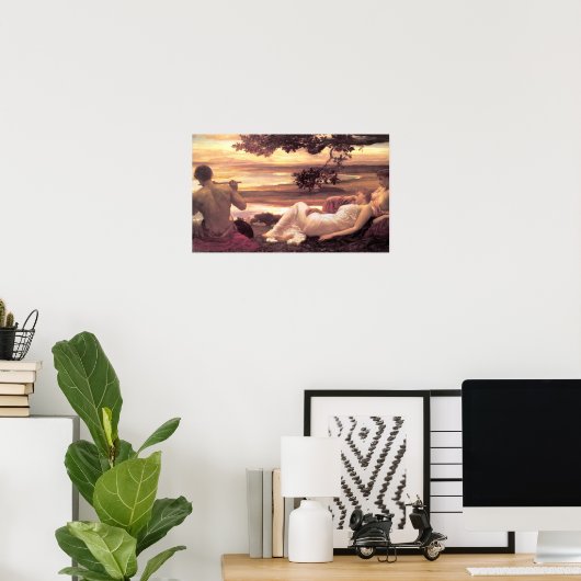 Classical Idyll (von Frederic Leighton) Poster (Heimbüro)