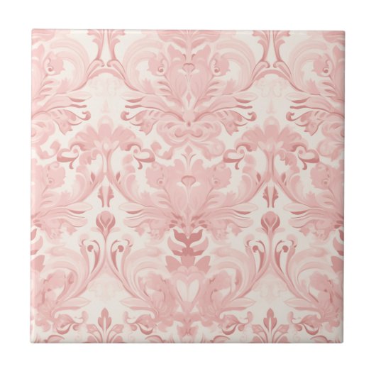 Classical Luxury Old Fashioned Damask Fliese (Vorderseite)