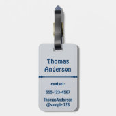 Classical Medical Color Combination Gepäckanhänger (Rückseite vertikal)