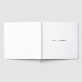 Classical Minimalist Professional Plain Gästebuch (Voll)