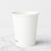 Classical Minimalist Professional Plain Pappbecher (Links)