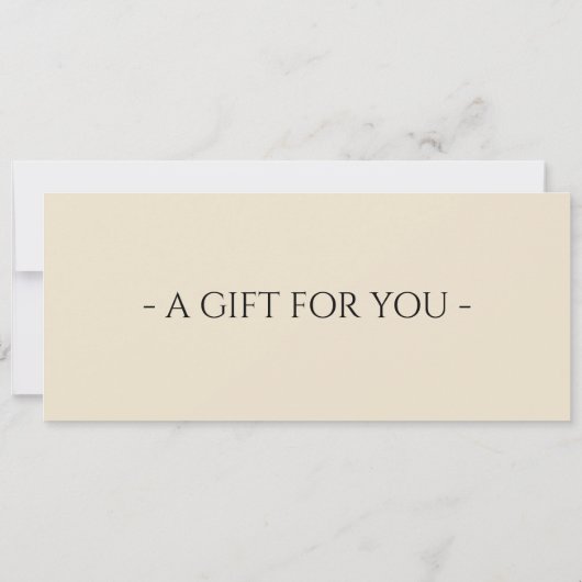 Classical Music Ticket Gift Certificate Einladung (Rückseite)