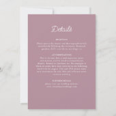Classical Ornate Art Deco Style Mandala Wedding Einladung (Rückseite)