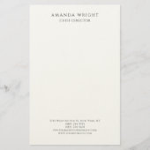 Classical Plain Attractive Stylish Business Briefpapier (Vorderseite)