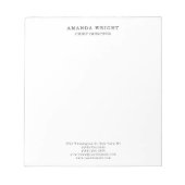 Classical Plain Attractive Stylish Business Notizblock (Vorderseite)