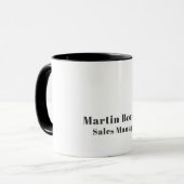 Classical Professional Own Name Information Simple Tasse (Vorderseite Links)