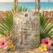 Classical Romantic Old World Chapel Wedding Einladung