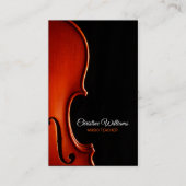 Classical String Music Teacher Professional Visitenkarte (Vorderseite)