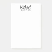 Classical White Minimalist Plain Elegant Post-it Klebezettel (Vorderseite)