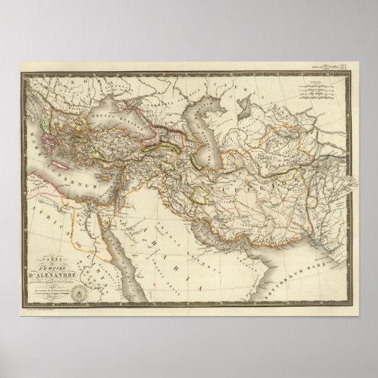 Classical World Eastern Hemisphere Map Poster (Vorne)