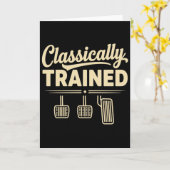 Classically Trained Manual Car Pedals Driving Karte (Gelbe Blume)