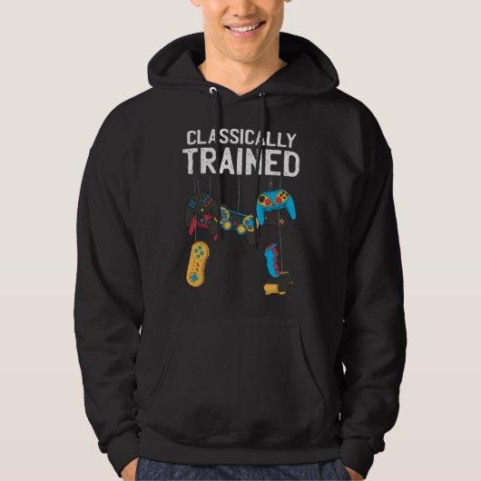 Classically Trained Retro Video and Computer Gamin Hoodie (Vorderseite)