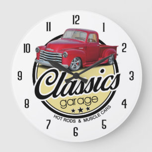 Classics Truck Große Wanduhr