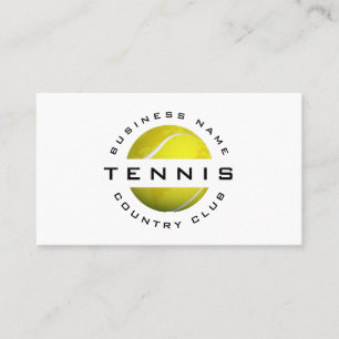 Classino Tennis Club Modernes Ball World Logo Visitenkarte