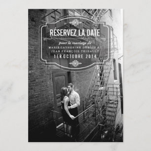 Classique et Élégante Réservez la Date Save The Date