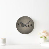 Classiy YOGA Wall Clock Runde Wanduhr (Zuhause)