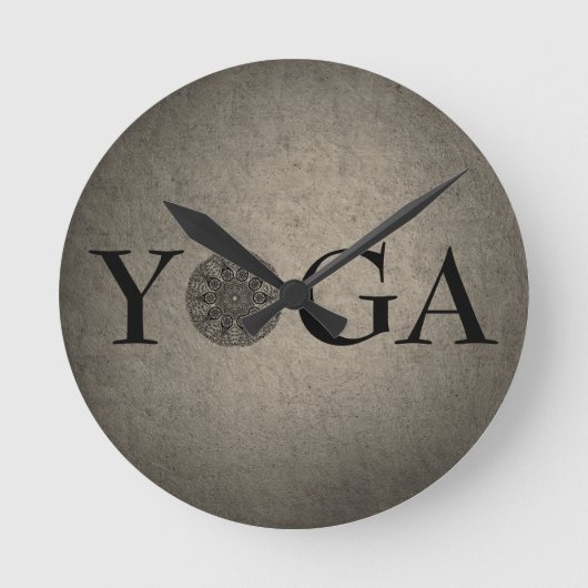 Classiy YOGA Wall Clock Runde Wanduhr (Vorderseite)