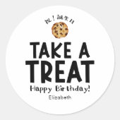Classroom Birthday Treat Cookie Packaging Runder Aufkleber (Vorderseite)