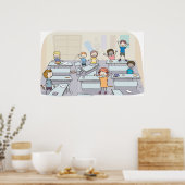 Classroom Chaos Poster (Küche)