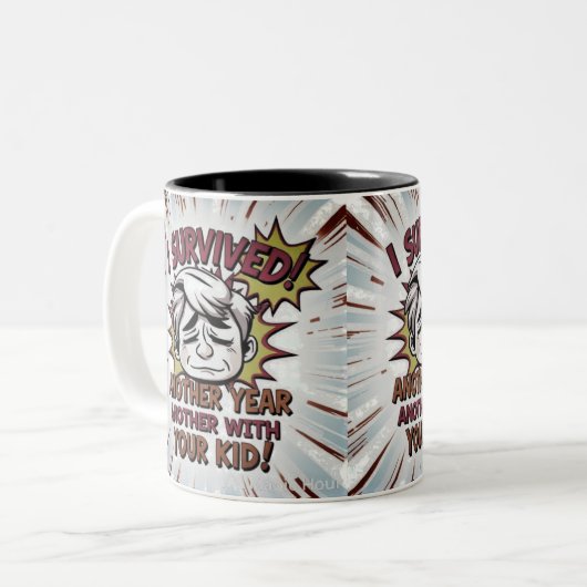 Classroom Chaos Sieg Zweifarbige Tasse (Vorderseite Links)
