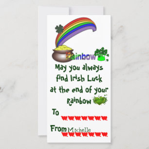 Classroom Irish Valentine Feiertagskarte