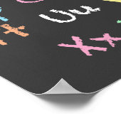 Classroom Pastel Alphabet Chalkboard Poster (Ecke)