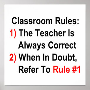 Classroom Rules Poster