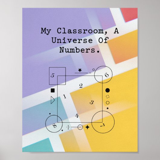 Classroom Universe of Numbers | Math World Poster (Vorne)