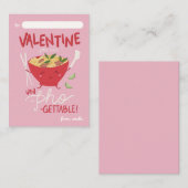 Classroom Valentine Card- Un-Pho-Gettable- Pink Mitteilungskarte (Vorne/Hinten)