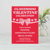 Classroom Valentine Celebration Einladung (Stehend Vorderseite)