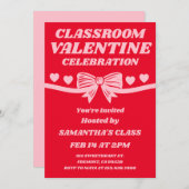 Classroom Valentine Celebration Einladung (Vorne/Hinten)