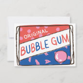Classroom Valentine; Fun as a Pack of Bubble Gum Einladung (Vorderseite)