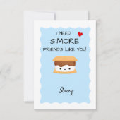 Classroom Valentine "I need s'more friends like u' (Vorderseite)
