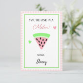 Classroom Valentine You're One in a Melon (Stehend Vorderseite)