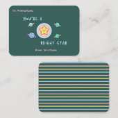 Classroom Valentines Card – You’re a Bright Star Mitteilungskarte (Vorne/Hinten)