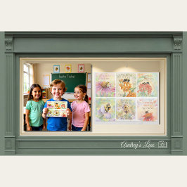 Classroom Valentines My Teacher - 6 per Sheet  Briefbogen