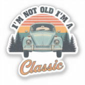 Classsic Time RideT-Shirt Aufkleber (Vorderseite)